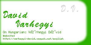 david varhegyi business card
